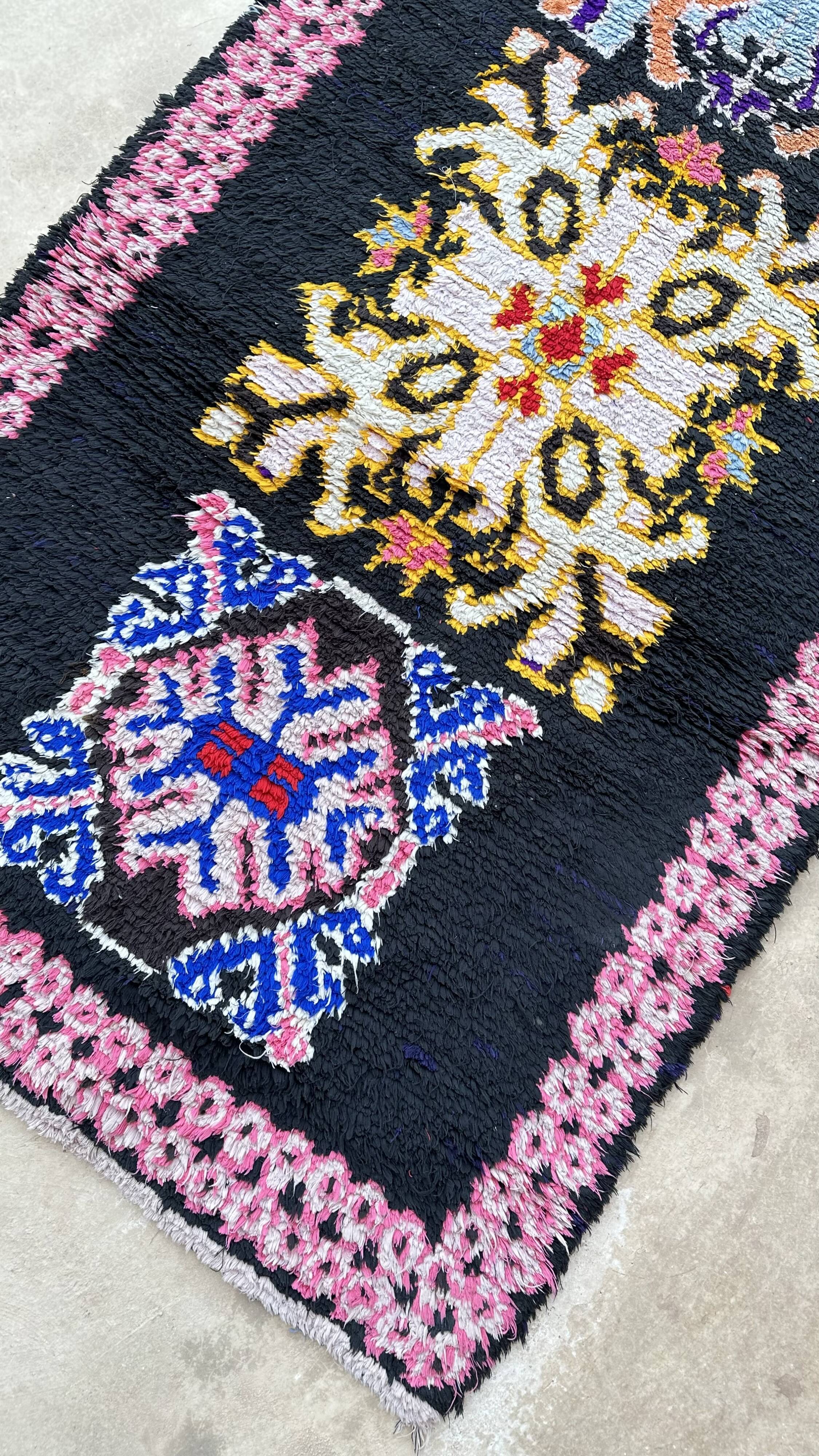 Colorful moroccan rug - 97 x 285 cm