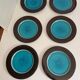 Set of 6 Flat Plates Geneviève Lethu Model Salomé