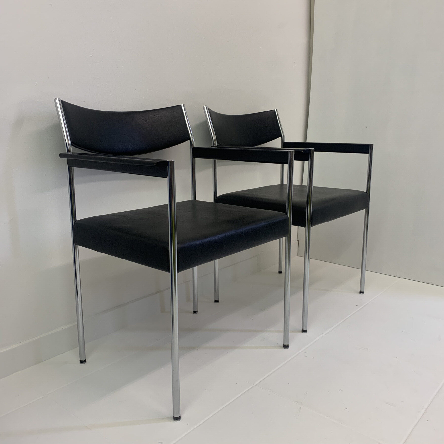 Set of 2 armchairs by Edlef Bandixen for Kusch + co 1970