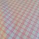 Drap - pièce de tissu - nappe vichy rose - 290x220cm - 912