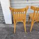 (Lot) 4 Bistro Chairs Light Oak