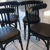 Set of 4 vintage bistro chairs from the 1970s