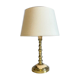 Solid brass lamp and fabric, 60s