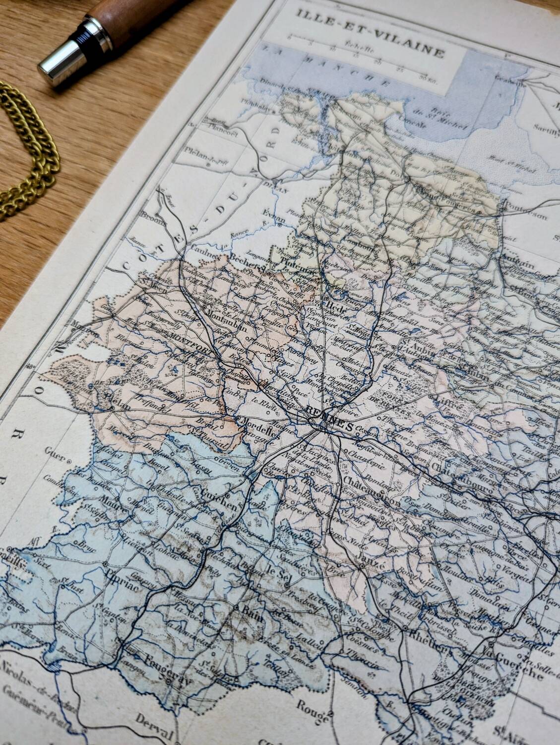 Printed in 1889, Ille-et-Vilaine, Brittany.