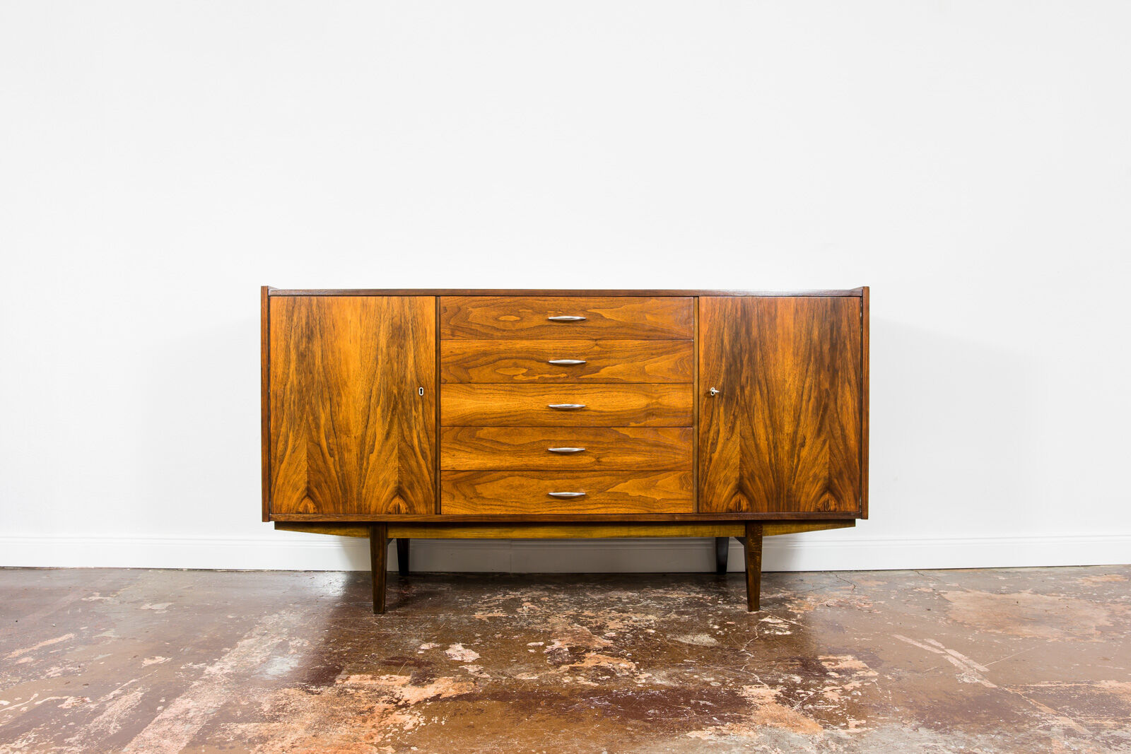 Mid century walnut sideboard, 1960s