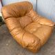 Leather armchair 80s