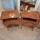 Pair of marquetry tables