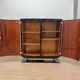 French Art Deco Bar Sideboard in Black Lacquer and Chrome, 1930