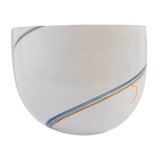 Kosta Boda bowl-centerpiece, 1980s / 90s, white with multicolor filaments.