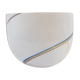 Kosta Boda bowl-centerpiece, 1980s / 90s, white with multicolor filaments.