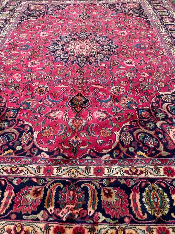 Tapis vintage persan mashhad 250x340 cm