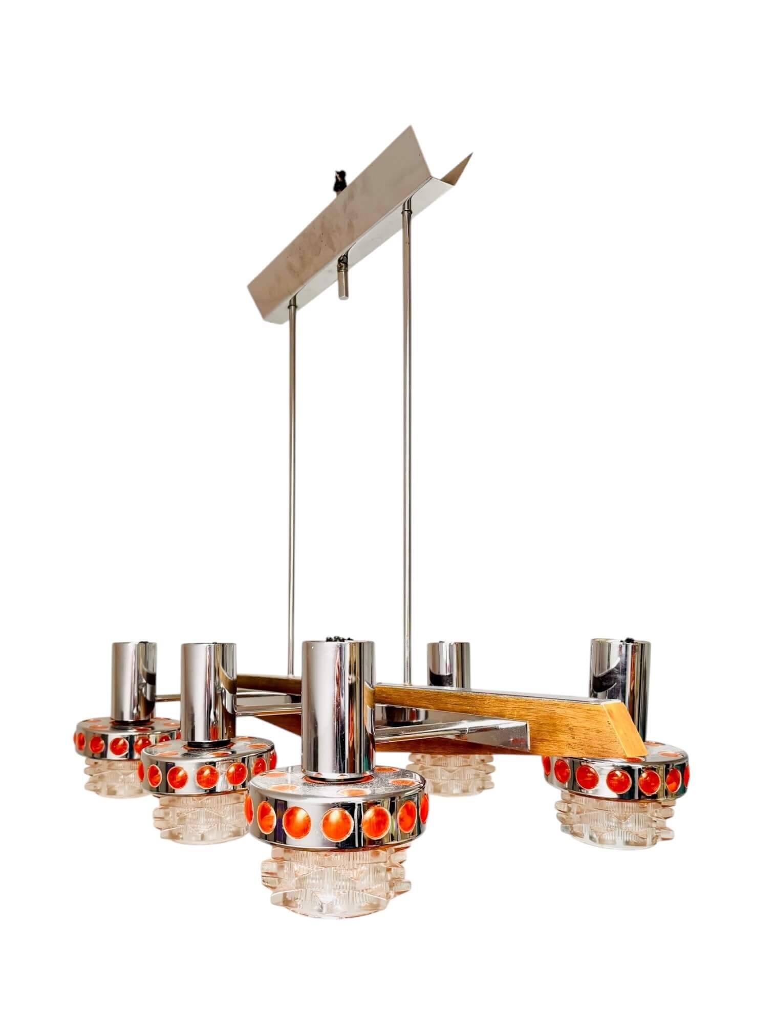 Raak vintage 6-light chandelier