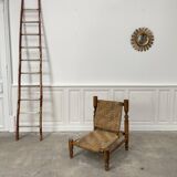 Rope and beech armchair