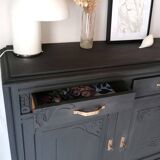 Sideboard painted in anthracite gray