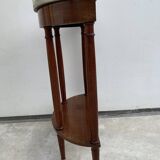 Console half moon wooden and marble louis XVI style