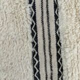 White Berber carpet in new Beni Ourain wool 160x280 cm