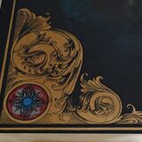 Grande table basse échiquier en acajou, goût Jansen – 2ème partie XXe