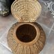 Wood and wicker basket