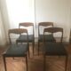 Set de 4 chaises scandinaves  1960