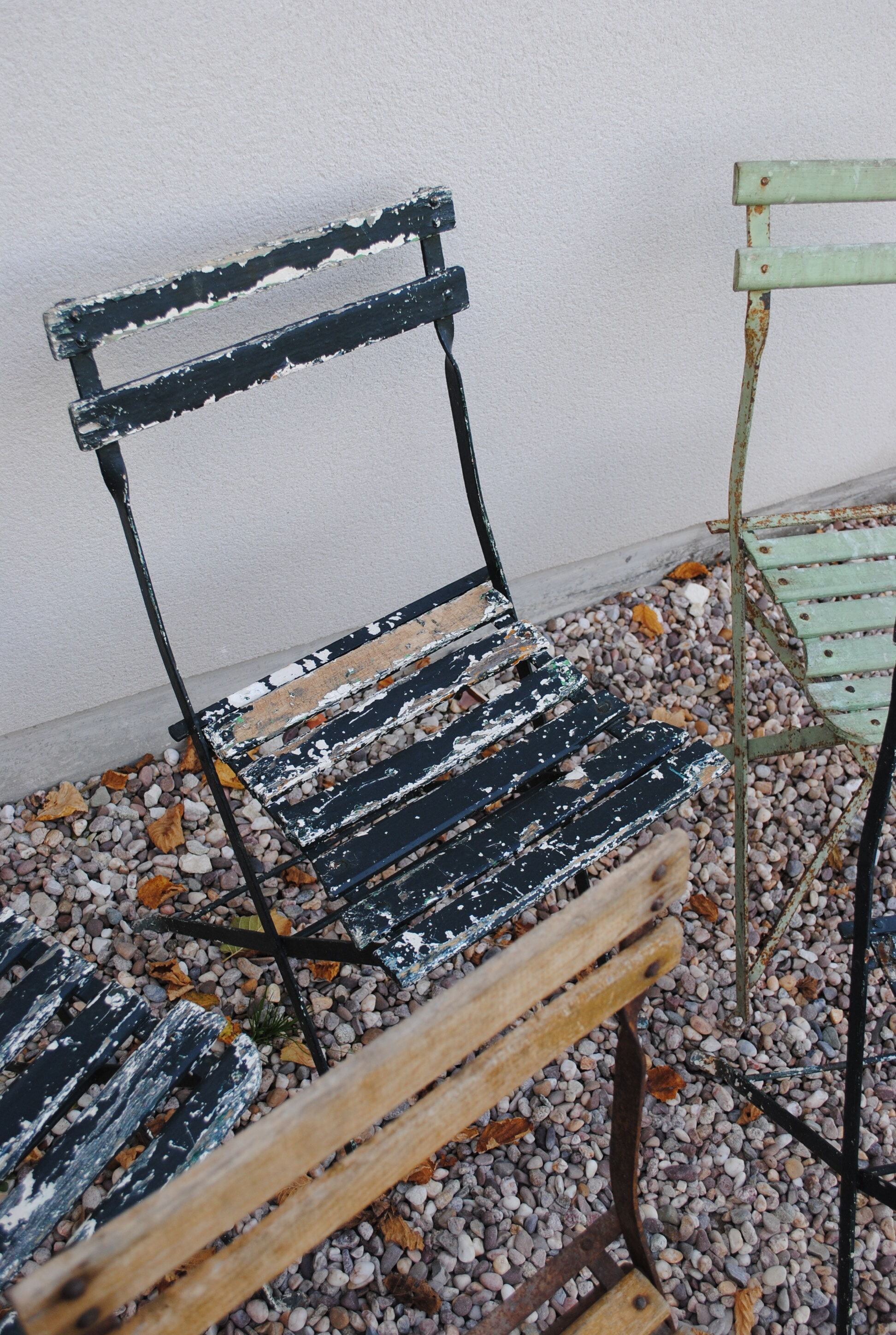 Set of folding Bistro chairs