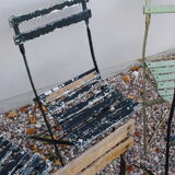 Set of folding Bistro chairs