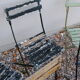 Suite de chaises pliante de bistrot