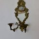 Mid Century Swedish Brass Sconce with Mirror