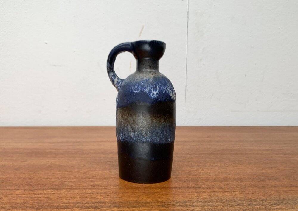 Carafe vase in German pottery WGP Fat Lava mid-century style by Ruscha, 1960s.