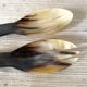 Horn salad servers