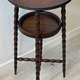 Vintage turned wooden gueridon from the 60s.