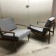 Pair of Scandinavian armchairs by Grete Jalk