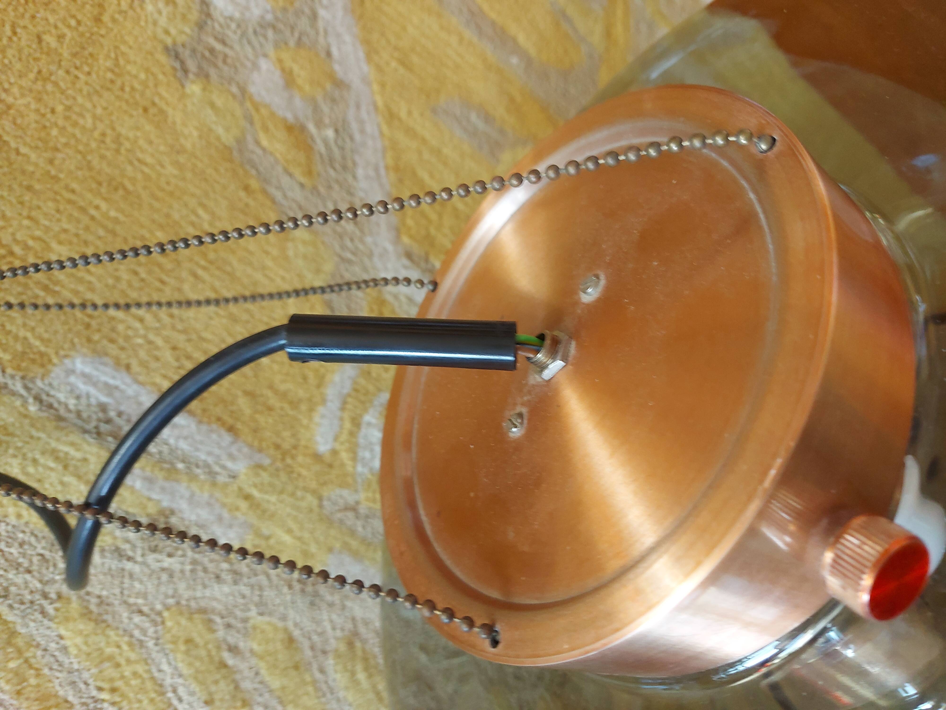 1970s trianon raak glass pendant pendant