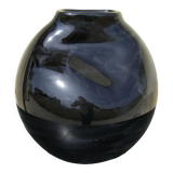 Glass vase signed Christian Tortu