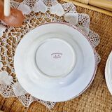 Set of 14 deep flat and dessert plates with defect FT Jasmins Badonviller