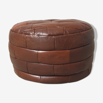 Pouf en cuir patchwork de sede