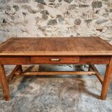 Antique French farmhouse dining table – Walnut work table, late 19th century