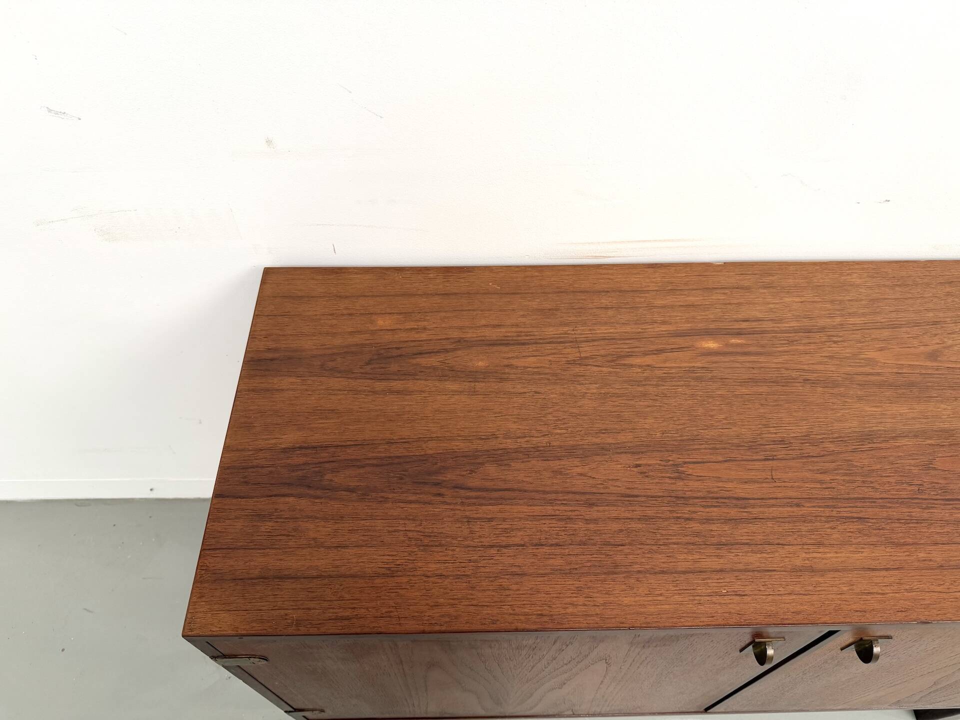 Teak and brass bookshelf designed by Peter Løvig Nielsen, CI.