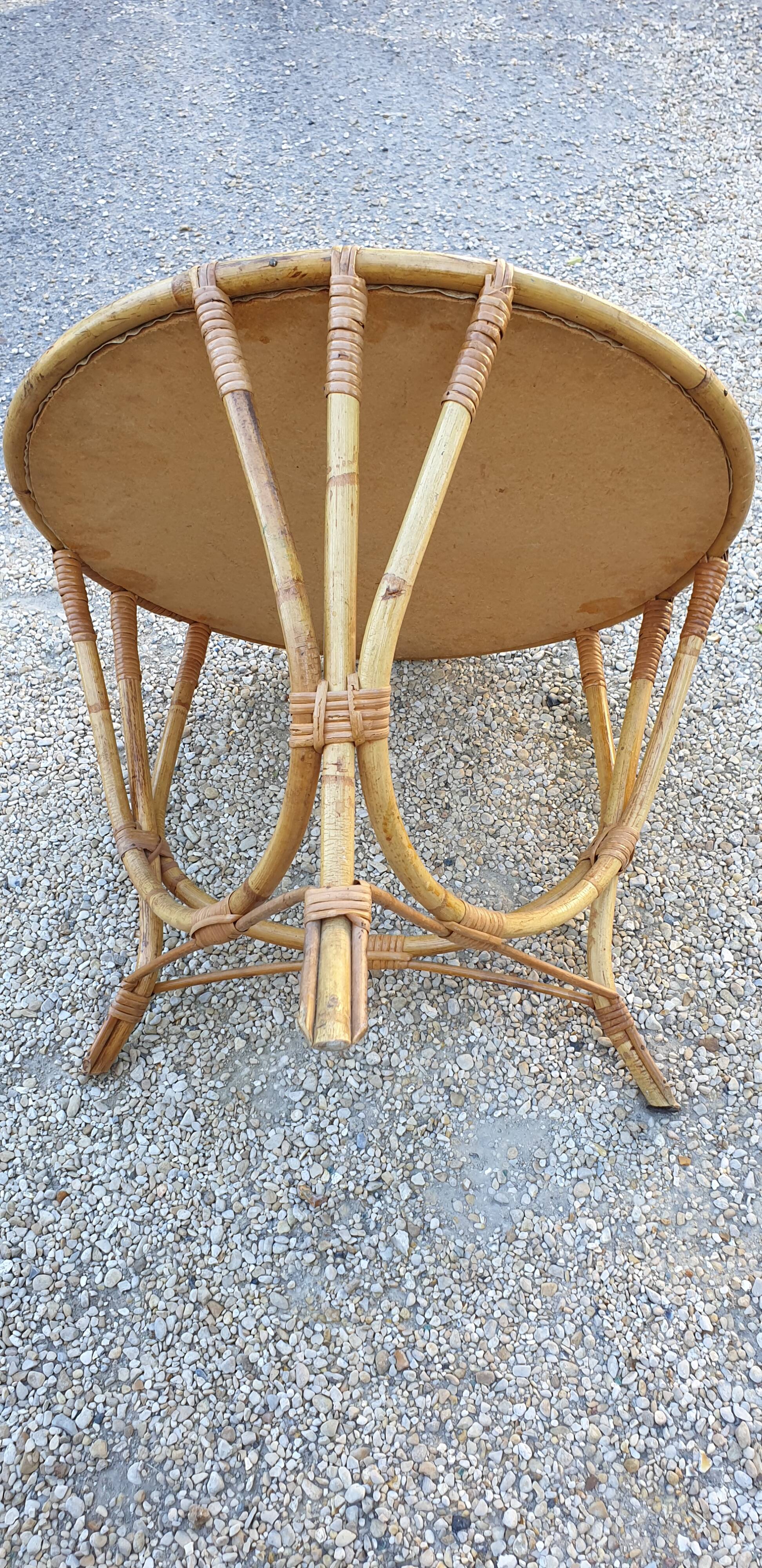 Rattan coffee table 1960