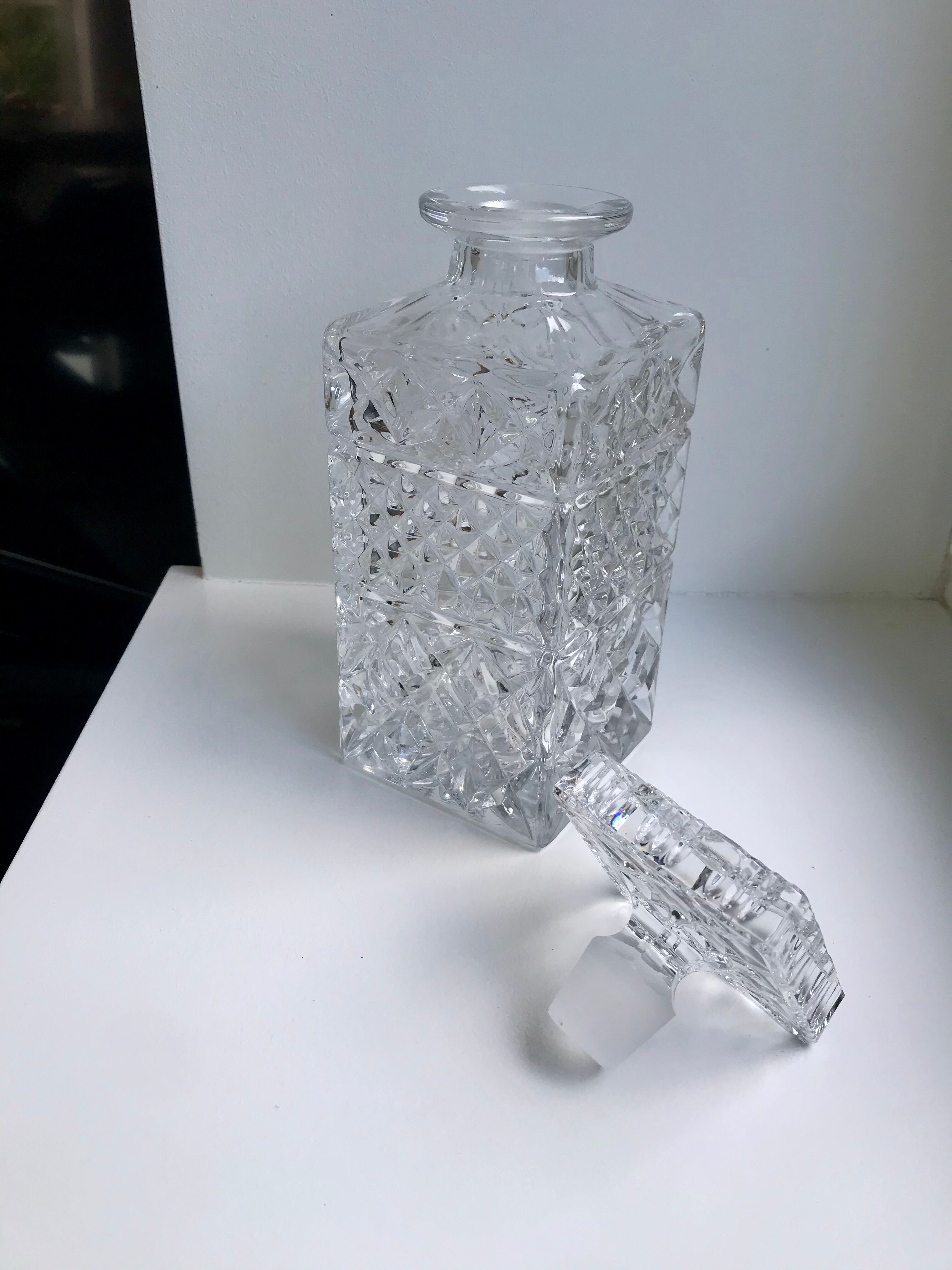 Crystal whisky decanter 60s-70s