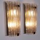 Orrefors Design XXL Wall lamps by Carl Fagerlund glass and brass, 1960s