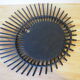 Sun mirror in vintage old rattan 56cm