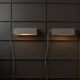 Deux appliques murales en métal blanc Fister par Design Light Danemark (années 1980) – Lampes de lecture minimalistes pivotantes