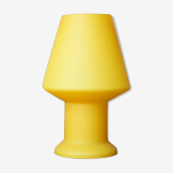 Lampe de table jaune de Vetri Murano, années 1970