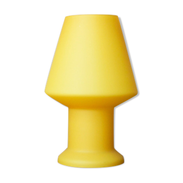 Lampe de table jaune de Vetri Murano, années 1970