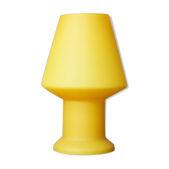 Lampe de table jaune de Vetri Murano, années 1970