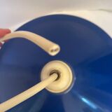 Blue metal pendant light from the 70s/80s vintage