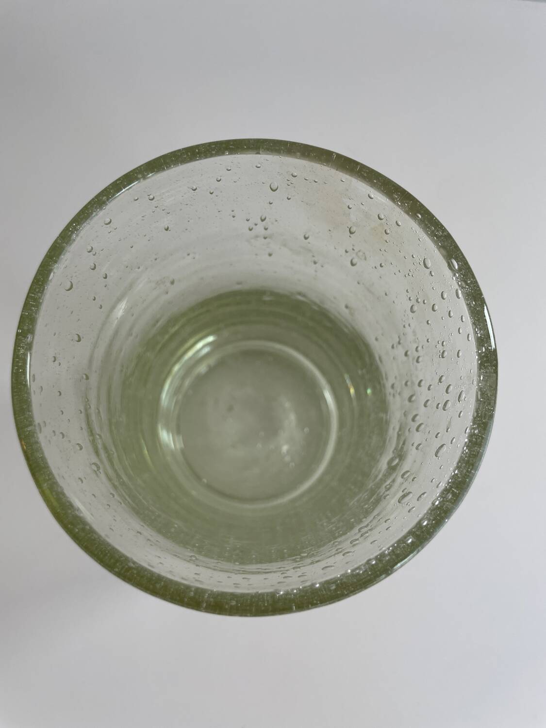 Biot France glass pot with lid