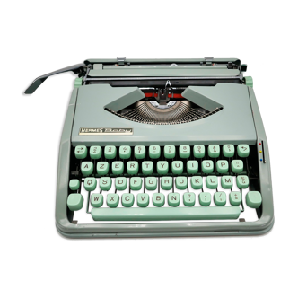 Hermes baby typewriter green lime leaf revised new ribbon