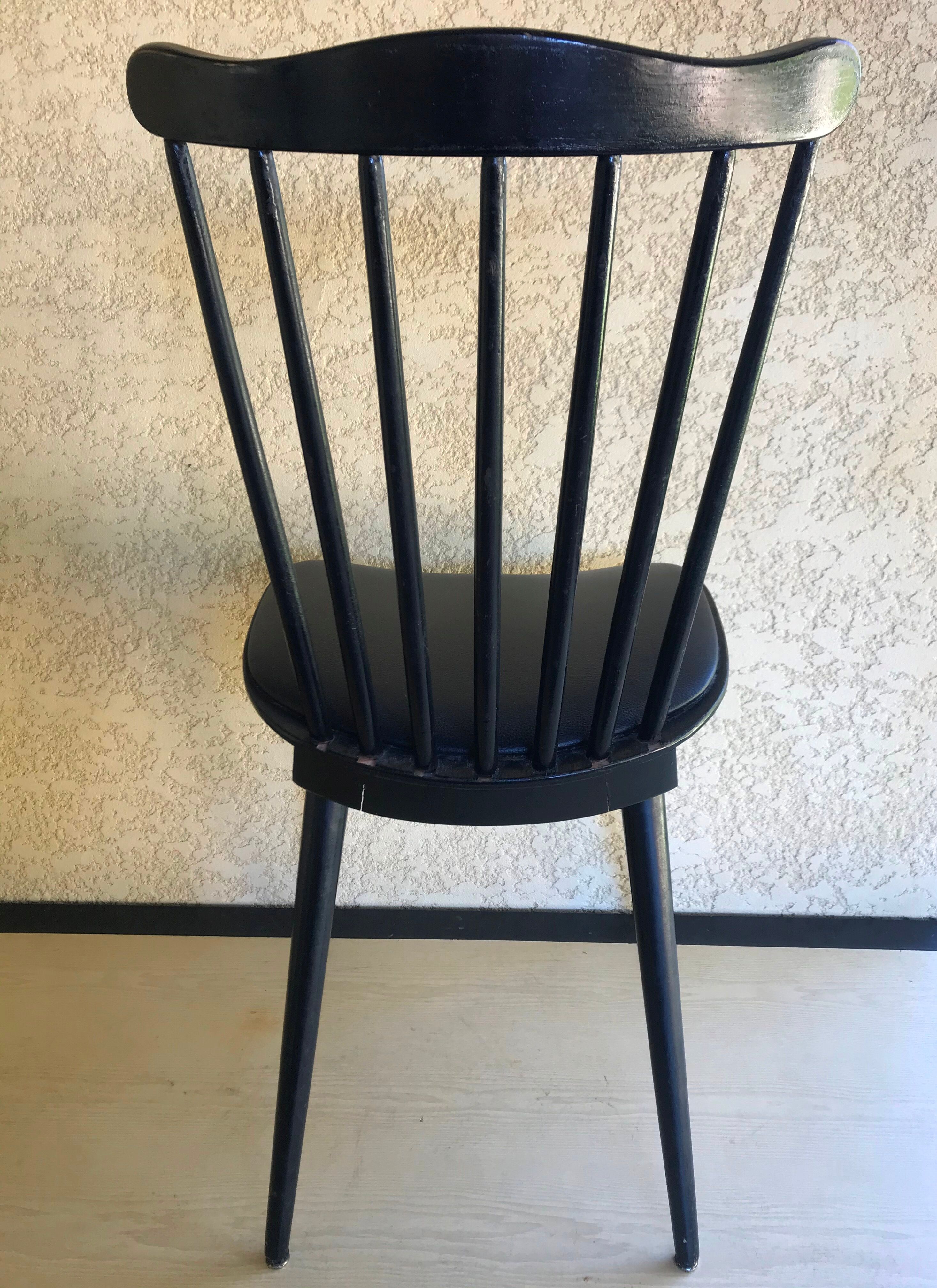 Lot of 3 chairs "Menuet" by Baumann