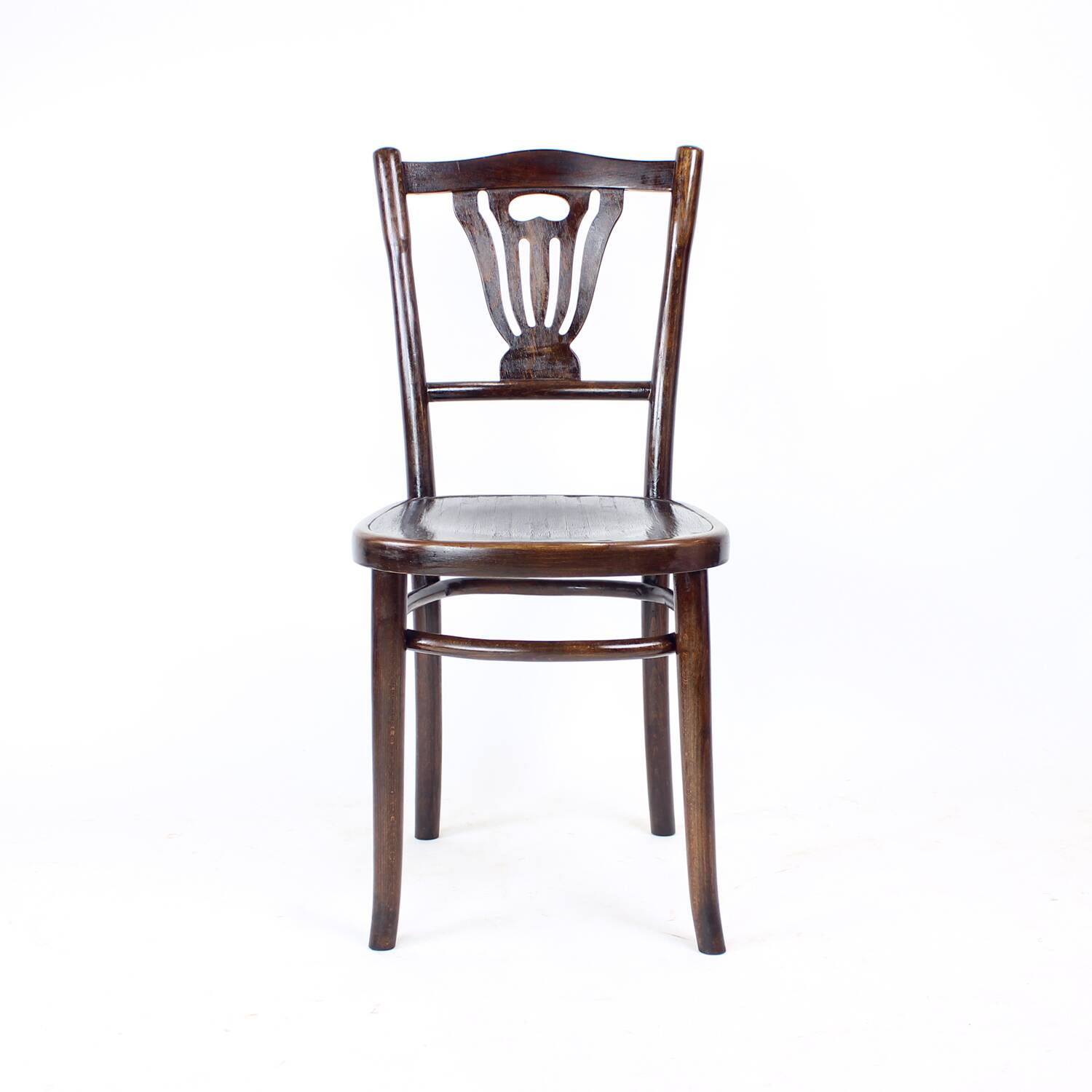 1950s Vintage Bistro Oak Chair, Czechoslovakia
